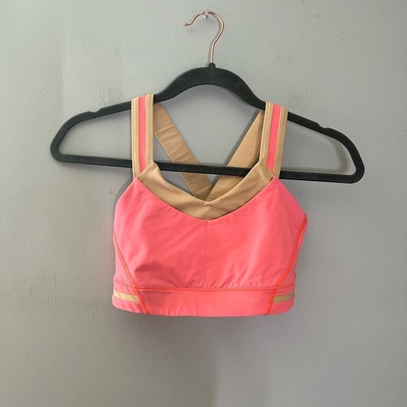 Lululemon Rack Pack Bra Very Light Flare / Peach Fuzz Size 4 - Picture 4 of 10